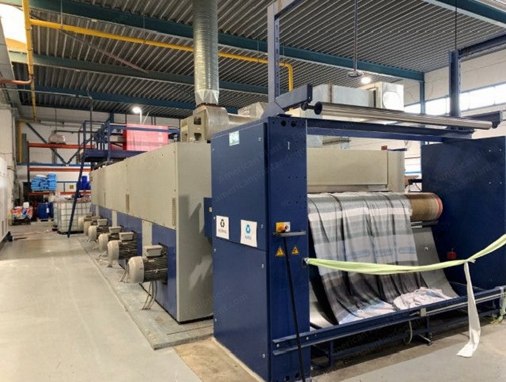 Babcock, Krantz, Mahlo Continuous Foulard, Tumbler and Stenter Drying Machine, 2450mm, 1999