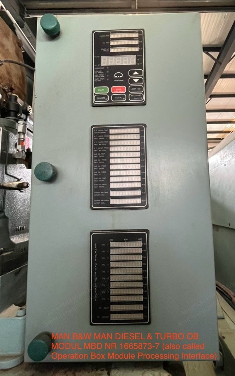 MAN, 8L27/38, 2009, 2.5 MW, 450V, 60Hz, HFO Generator Set