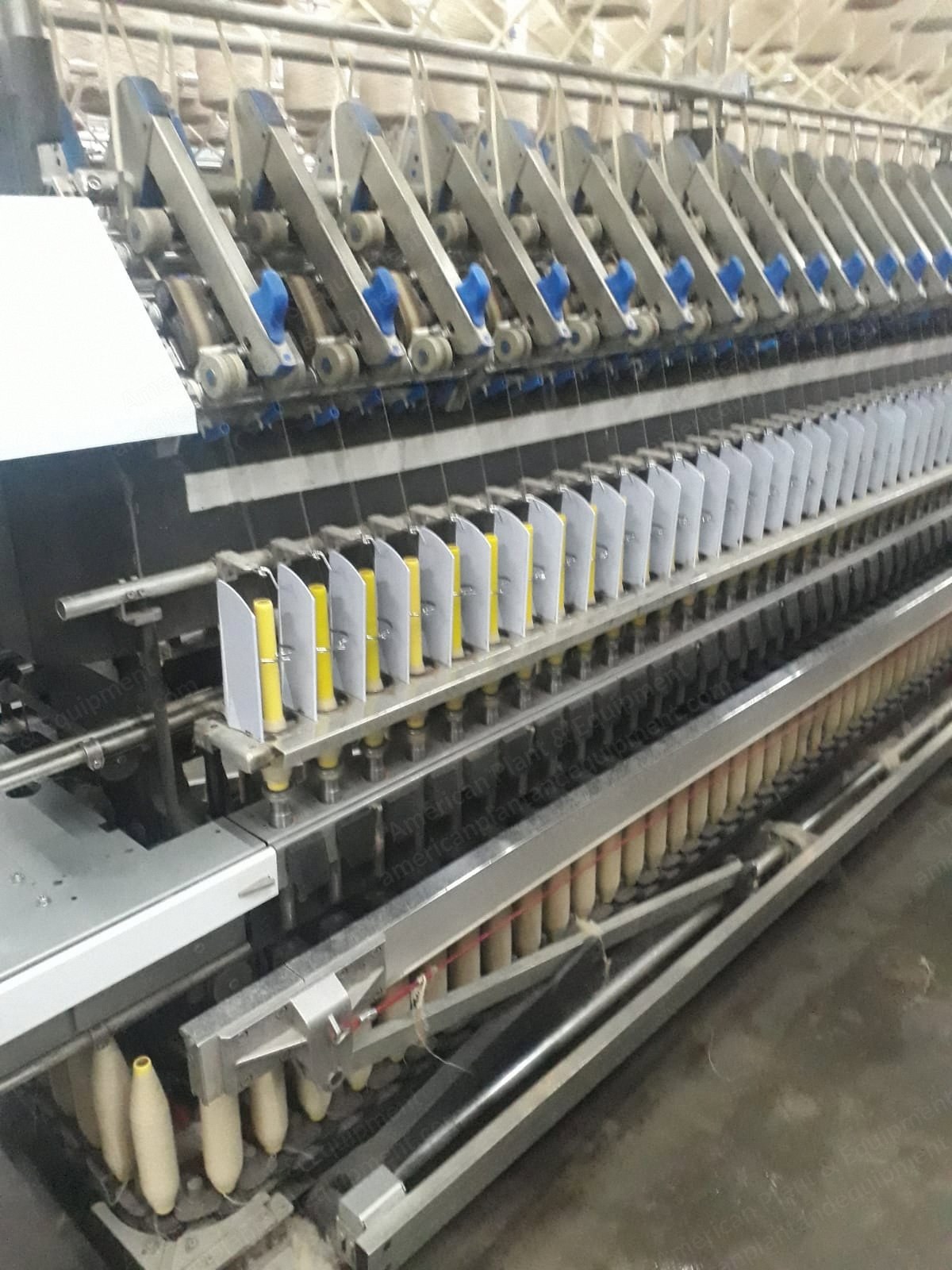 Zinser, RM451, 2012, Worsted Ring Spinning Machine, 1116 Spindles, 57mm Ring Diameter, 82.5mm Gauge