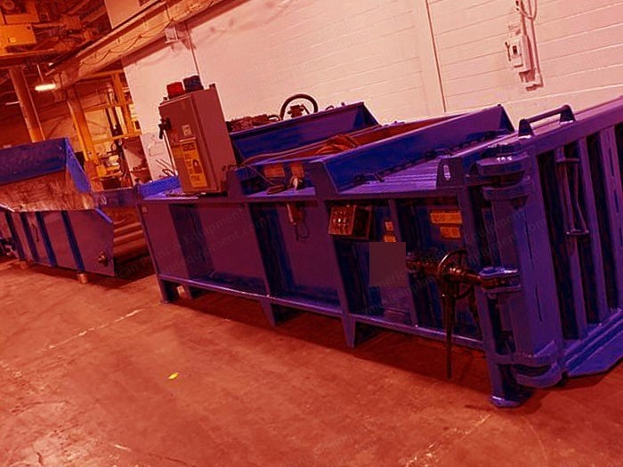 Excel, EX-62, Twin Cylinder Closed Door Baler, 20 HP, 54x35" Feed Opening, with Conveyor