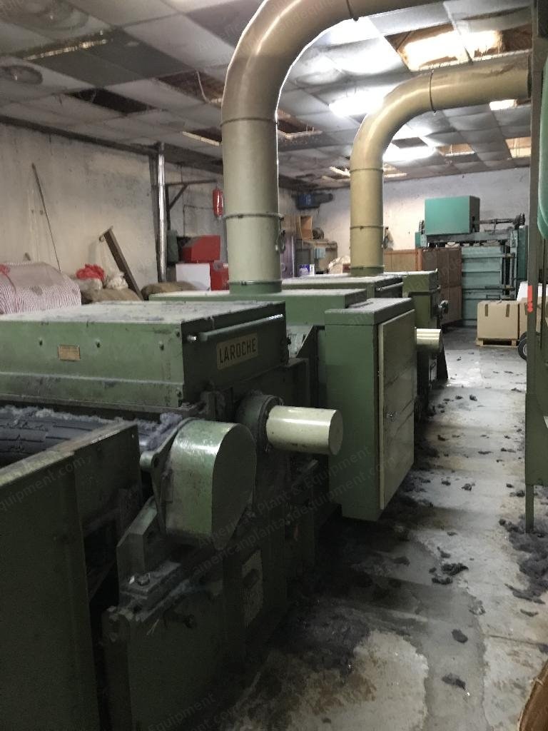 Laroche, Tearing Line, 1996, 1500mm Working Width, 4 Drums, 2000 kg/h Capacity