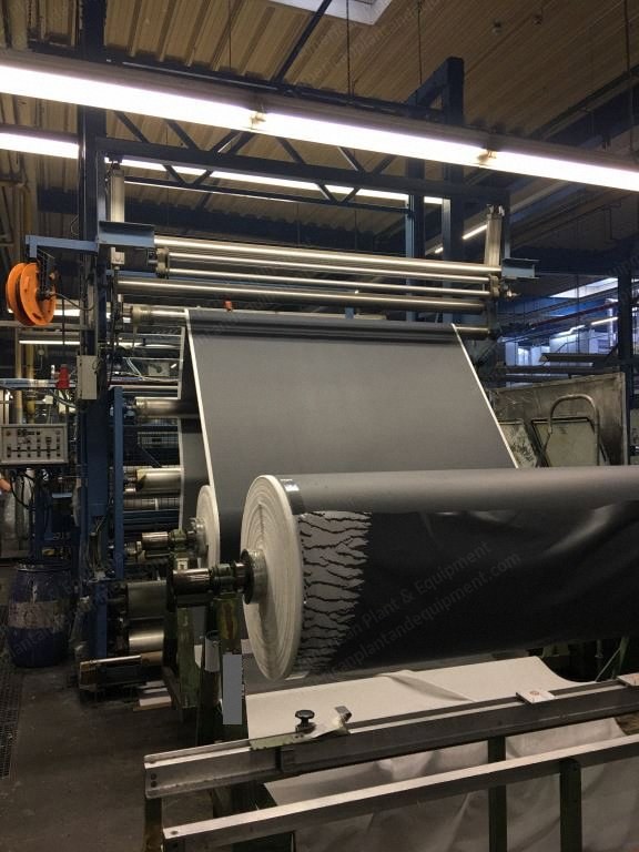 Bruckner, Stenter Frame Coating Line, 1988, Working Width 1200 to 2400mm, 6 Compartments, 12 Maxon Burners