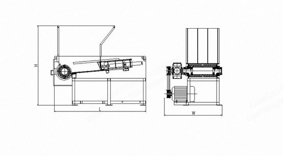 NovaStar, SG149, Single Shaft Shredder, 45kW, 400mm Rotor, 2700x2000x2350mm