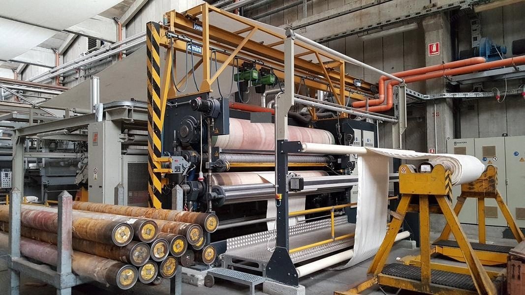 Küsters, 213.40/3400, 2002, 3400mm working width, 3-cylinder calender