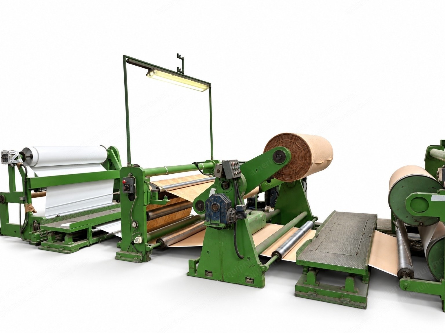 Matex and Matros, 1987 to 1997, Artificial Leather Coating Line, 3 Coating Heads, 1800 mm Roller Width, Diathermic Oil Heated