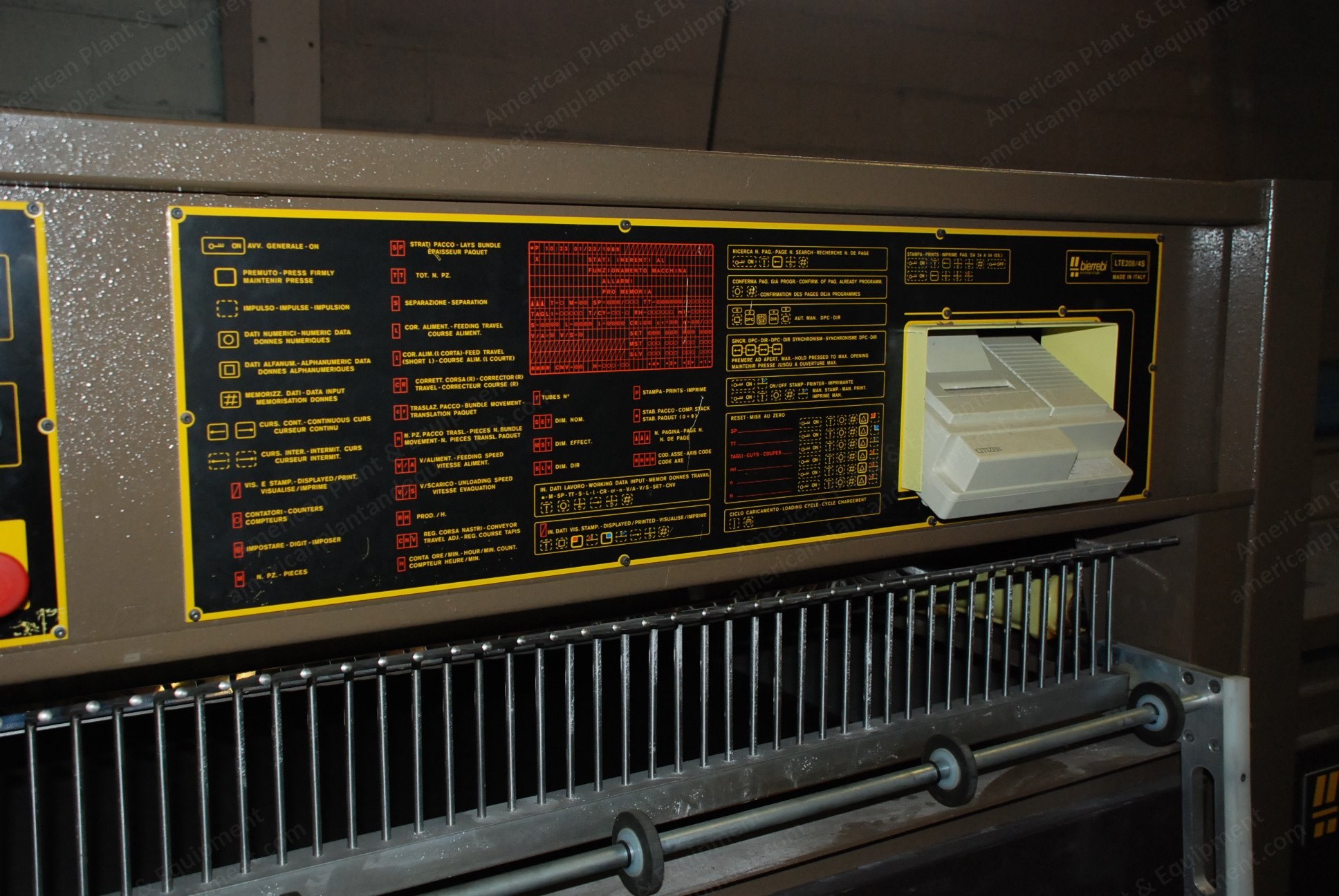Bierrebi, 208, 1992, 4 Strand, 35 inch Cut Width, Fiber Optics Electric Motor Driven
