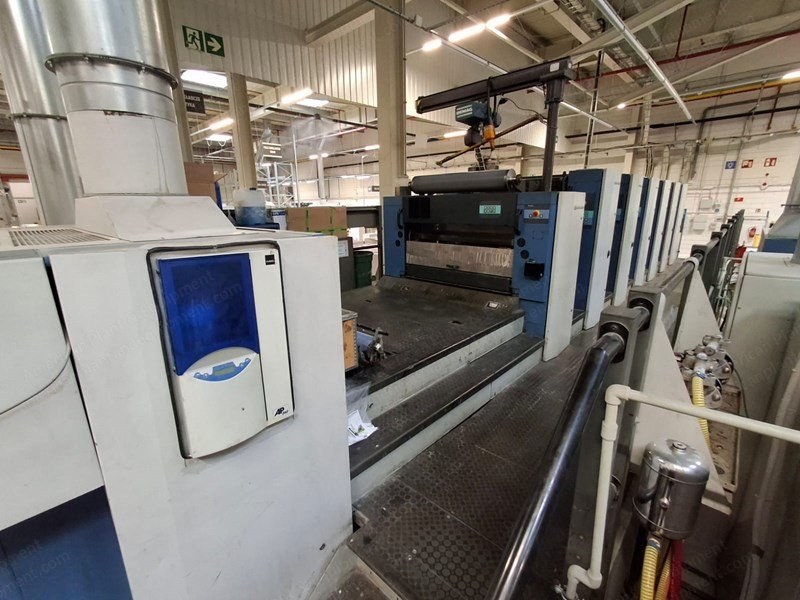 KBA, Rapida 105-6+LCX PWHA, 2001, 720x1050mm, 6 Colors, Straight Printing