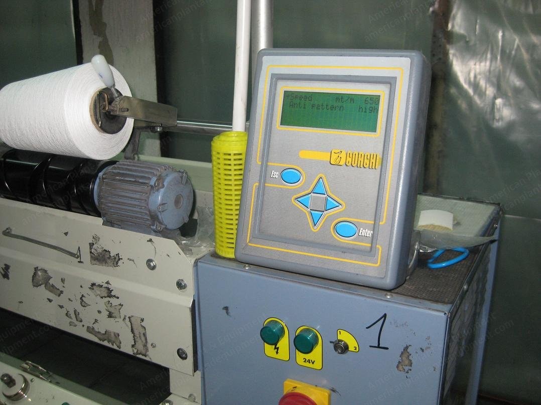 Corghi Winding Machine, 2002, 30 Winding Points, 8" Traverse, 2 Mesdan Splicers