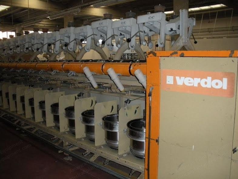 Verdol, 2x1 Twister, 1983, 40 to 56 Spindles, 10" Feeding, 10" Delivery
