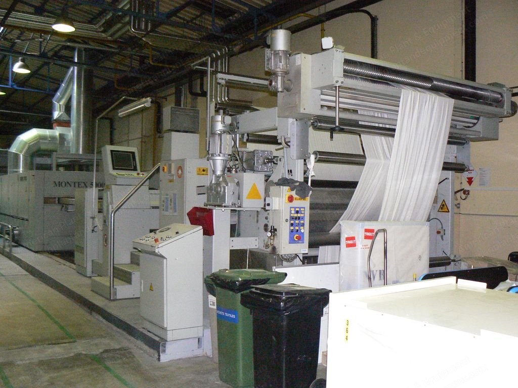 Monforts, Montex 5000, 2002, 2200mm Working Width, 3 Chambers, Gas Heated