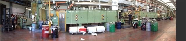 Coating Line for Synthetic Leather, 1600mm Working Width, 3-4 Coating Heads, 5 Ovens