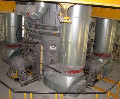 Polysius, Quadropol RMR 20/10-4, Vertical Roller Mill, 4 Rollers, 1000mm Diameter, 400mm Width, 500kW