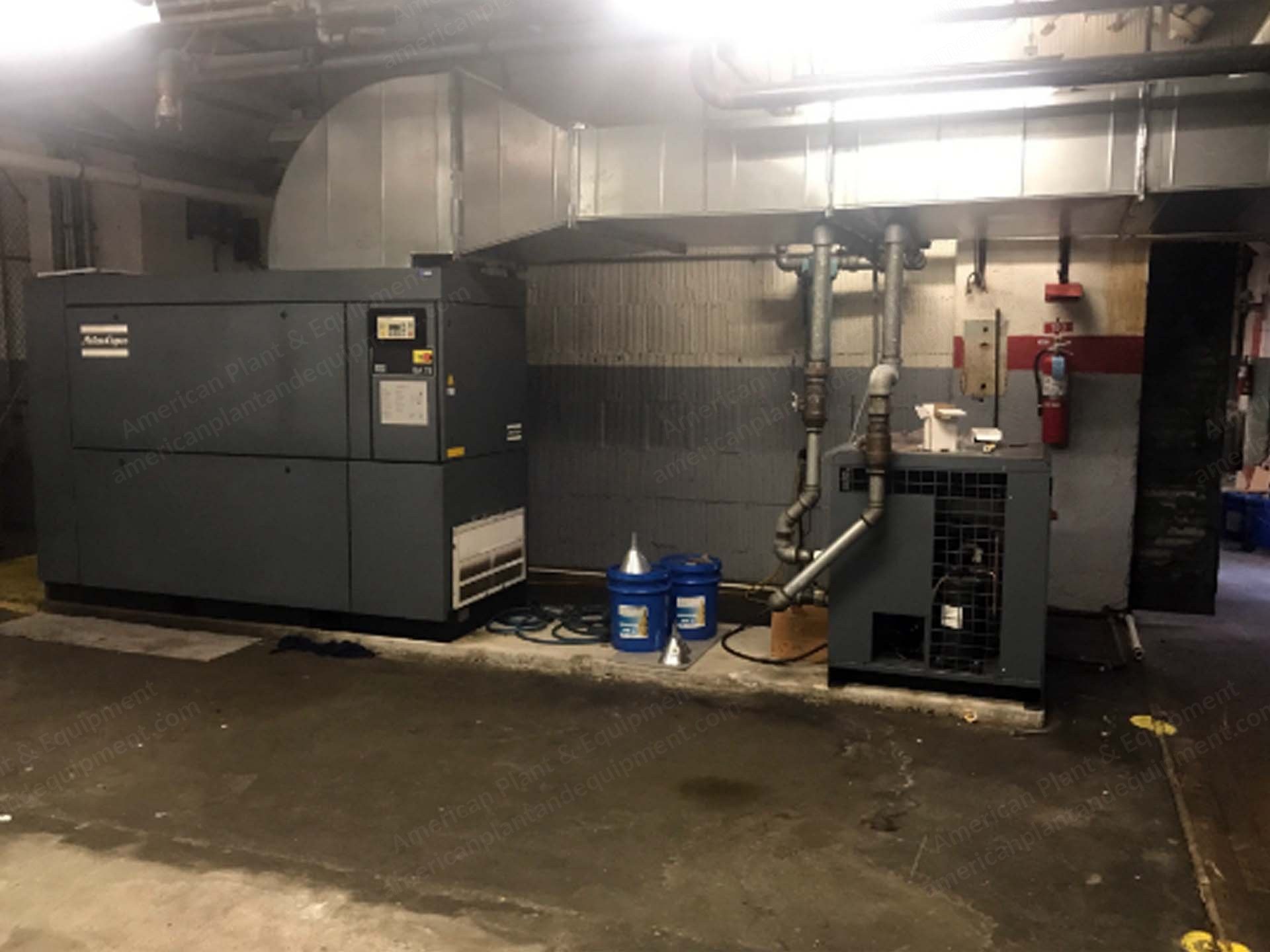 Atlas Copco, GA75, 1995, Air Compressor, 125HP, with FX15 Air Dryer