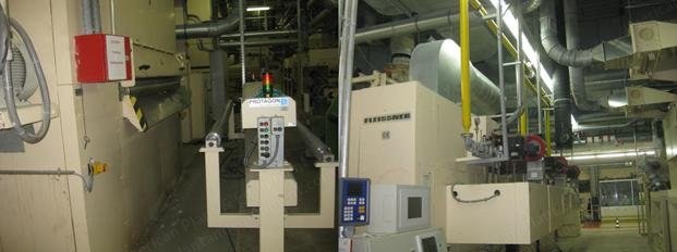 Hergeth / Fleissner, Spunlace Line, 1992 - 1999, 2500mm Working Width, 700 kg/hr Capacity, 6 Drums