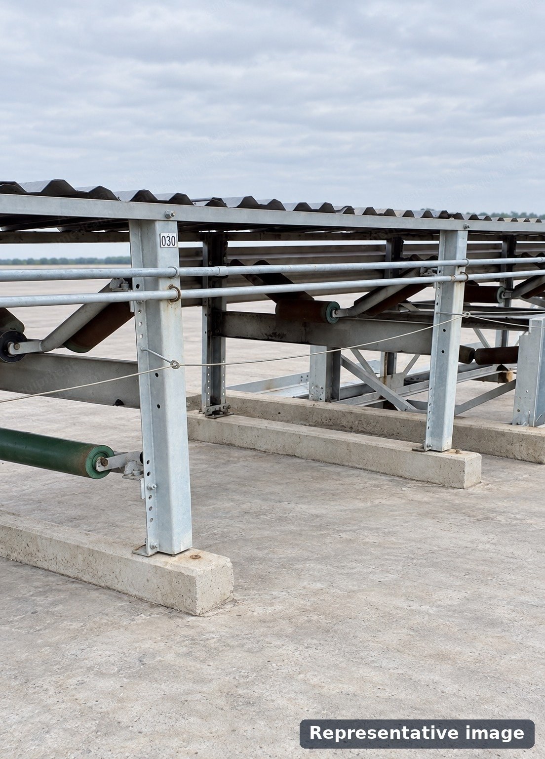 Bucyrus, Catenary Overland Belt Conveyor Components, 36 in (914 mm) Wide, 1,900 ft (579 m) Long, Used, Belting Not Included