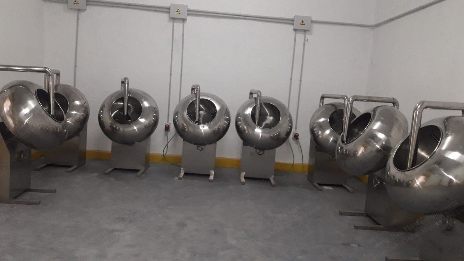 Spherical Bubble Gum Production Line, 500 to 1000 kg/h, with 200L Mixer, Extruder, and Coating Machine