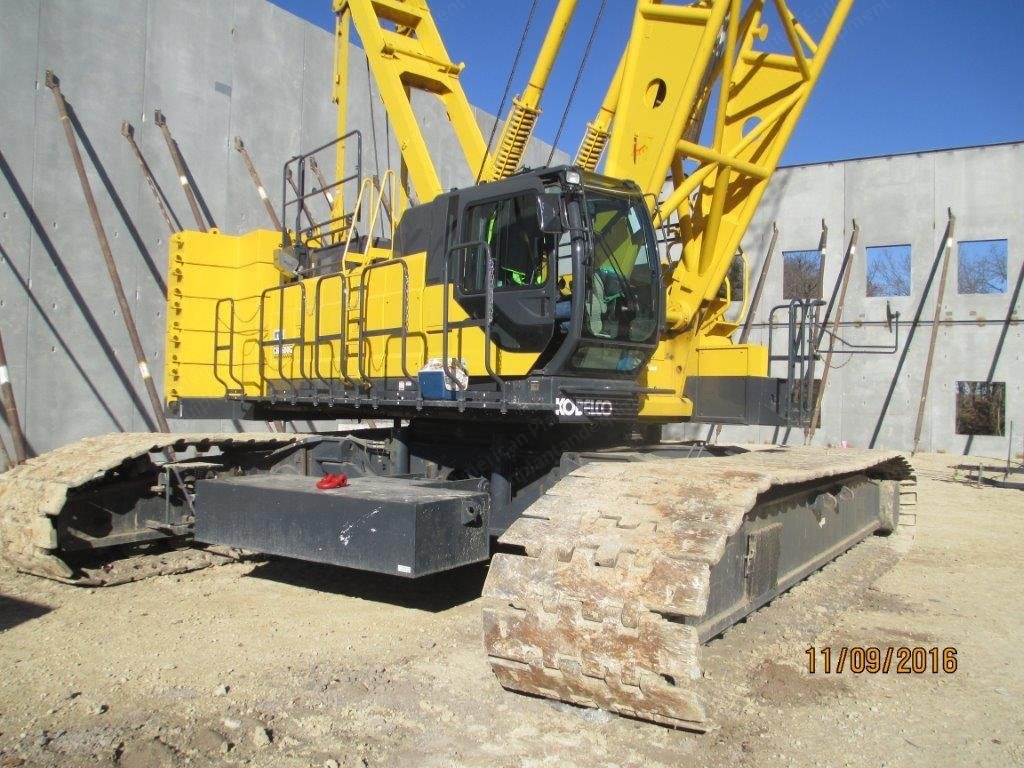 Kobelco, CK1600G, 2015, Crawler Crane, 180' Boom, 160 Ton Capacity, Hino Tier IV Engine