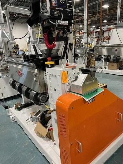 American Kuhne, AK 200 30 AG, 2021, Profile Extrusion Line, 2 Inch, 25 HP, with Conair Downstream Equipment