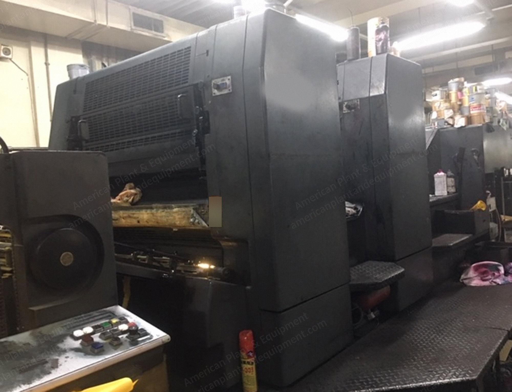 Heidelberg, SM102-2P, 1997, 2 Colors, 720x1020mm, 12000 Sheets/Hour