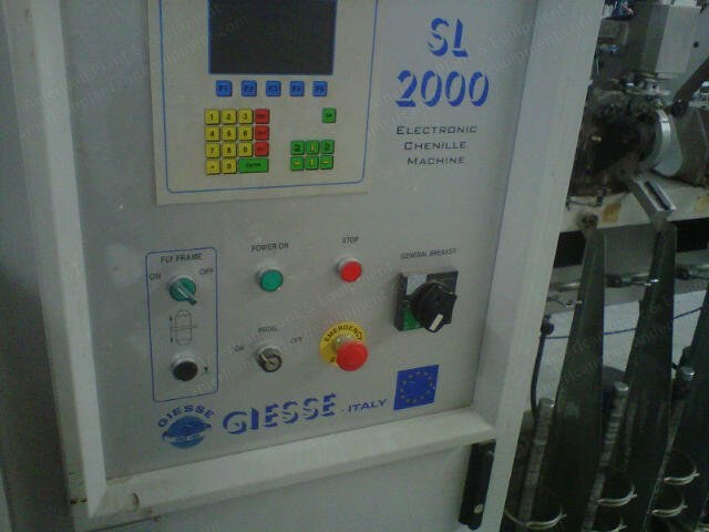 Giesse, Gigliotti & Gualchieri Chenille Machines, 96 to 112 Spindles
