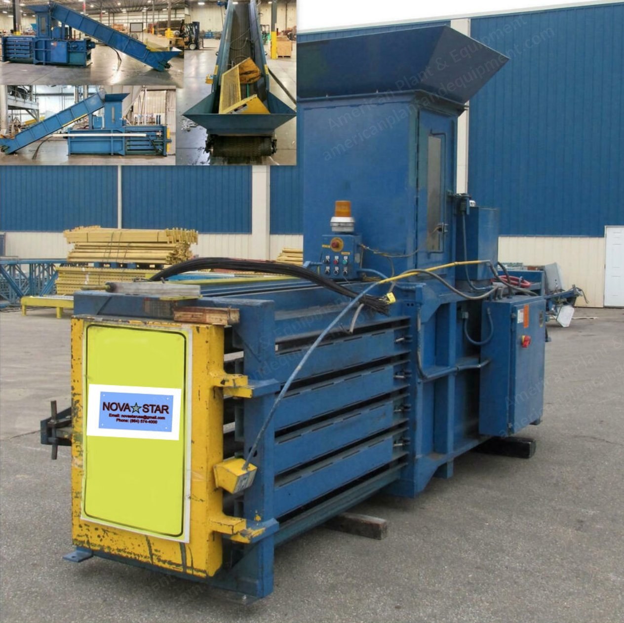 American Baler Co, 72AH42, Closed End Horizontal Baler, Square Bale Shape