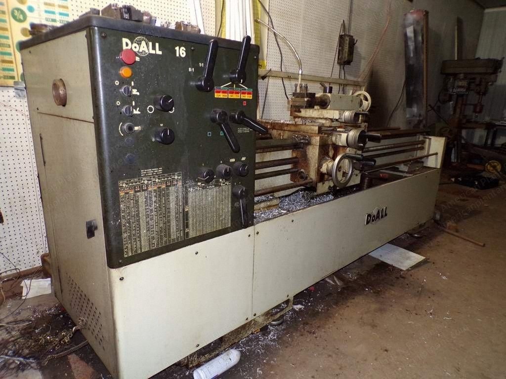 DoAll, 16, 16" Swing, 80" Centers, 10 HP Lathe