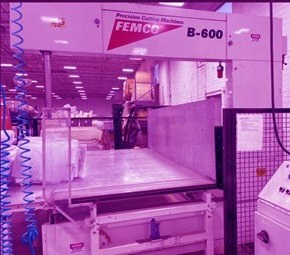 Femco, Auto Vertical Saw, 50" Bun Height, 85" x 120" Table, Moving Head