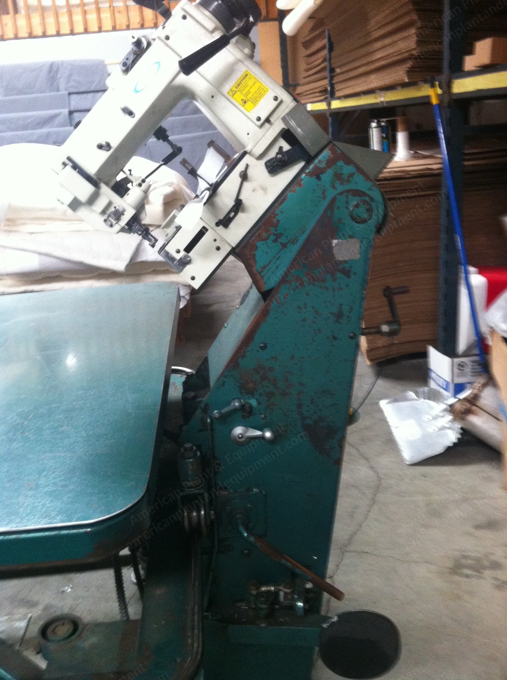James Cash, Tape Edge Machine, 54x75 inch, Metal Table