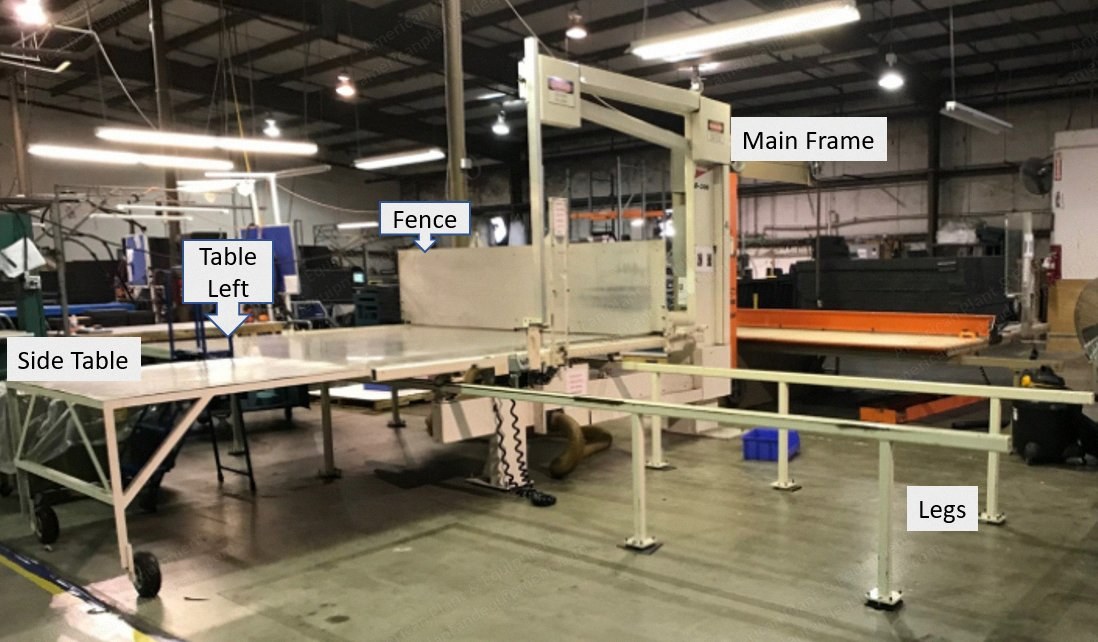 Femco, B-300, 2007, Vertical Foam Saw, 50" Bun Height, 60"x125" Table