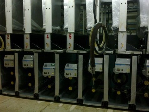 Barmag, SW-62-R-900, 1995, POY Spinning Line, 12 Positions, 6 Ends/Position