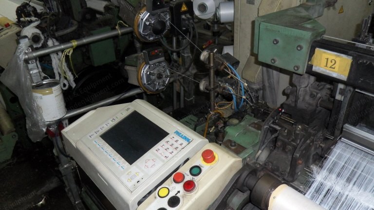 Picanol, Omni, 1996, Airjet Loom, 1900mm, 2 Colors, Positive Cam Shedding