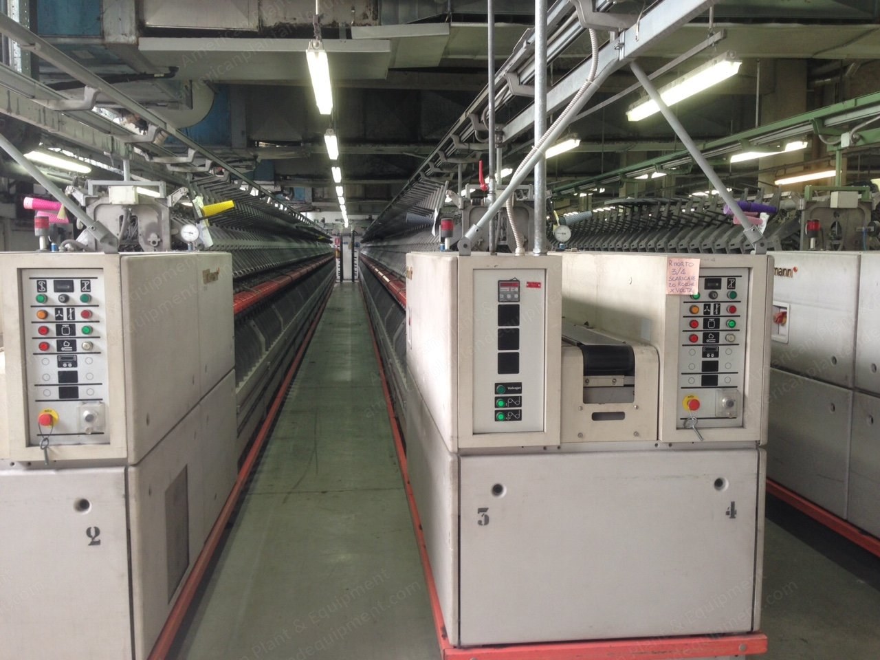 Volkmann VTS 07 Double Twisting Frame and SSM DP-1D Assembly Winder, 2000 to 2002, 64 Spindles, 10 Heads