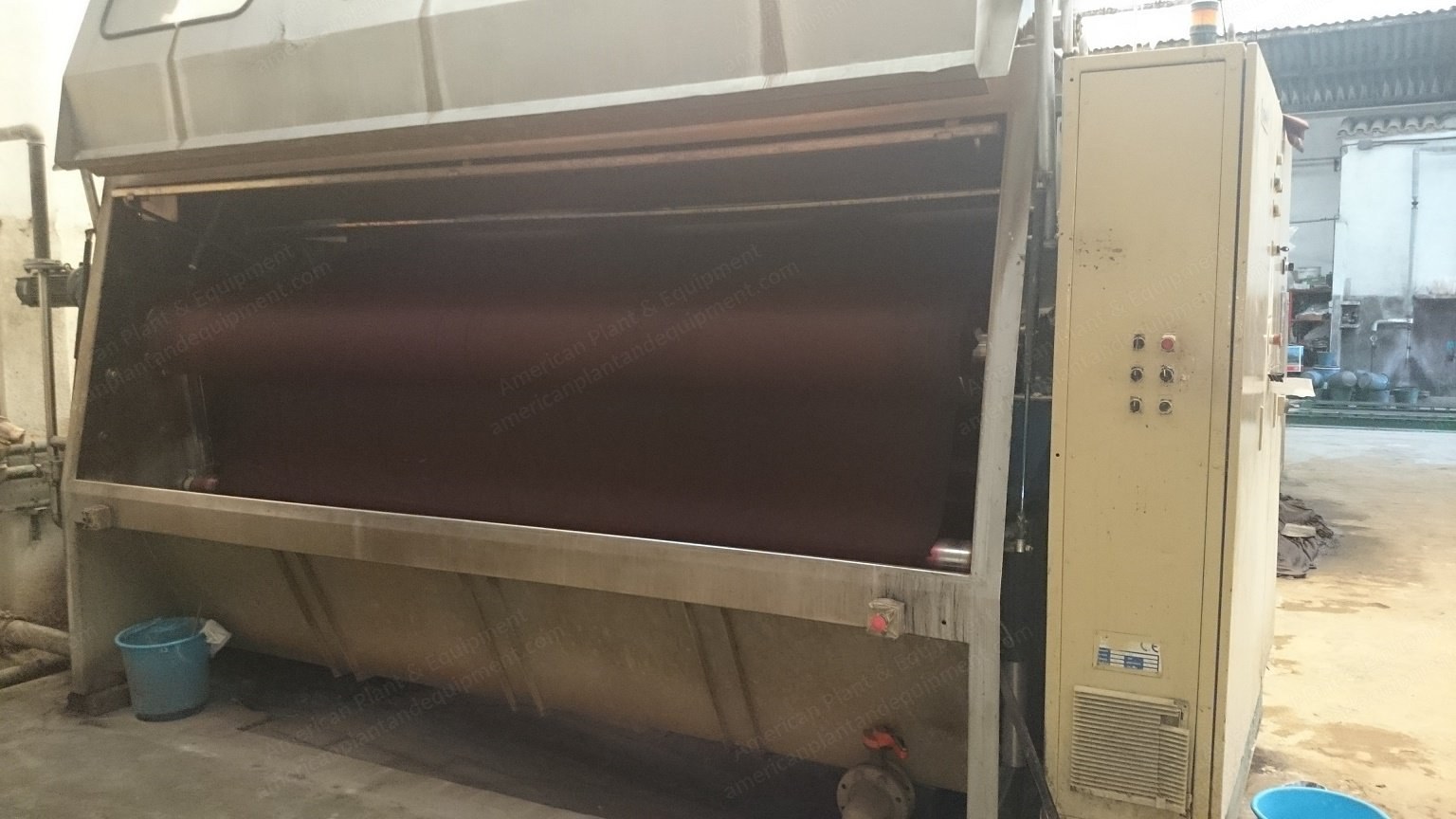 Mezzera Hydraulic Jigger, 1994, 3600mm Working Width, 1300mm Load Diameter, 2800L Capacity