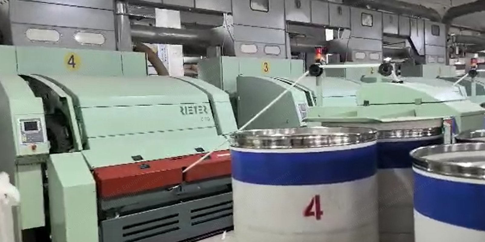 Rieter, C70, 2012, 3 Lickerins, 1000mm Can Diameter, 1100mm Can Height