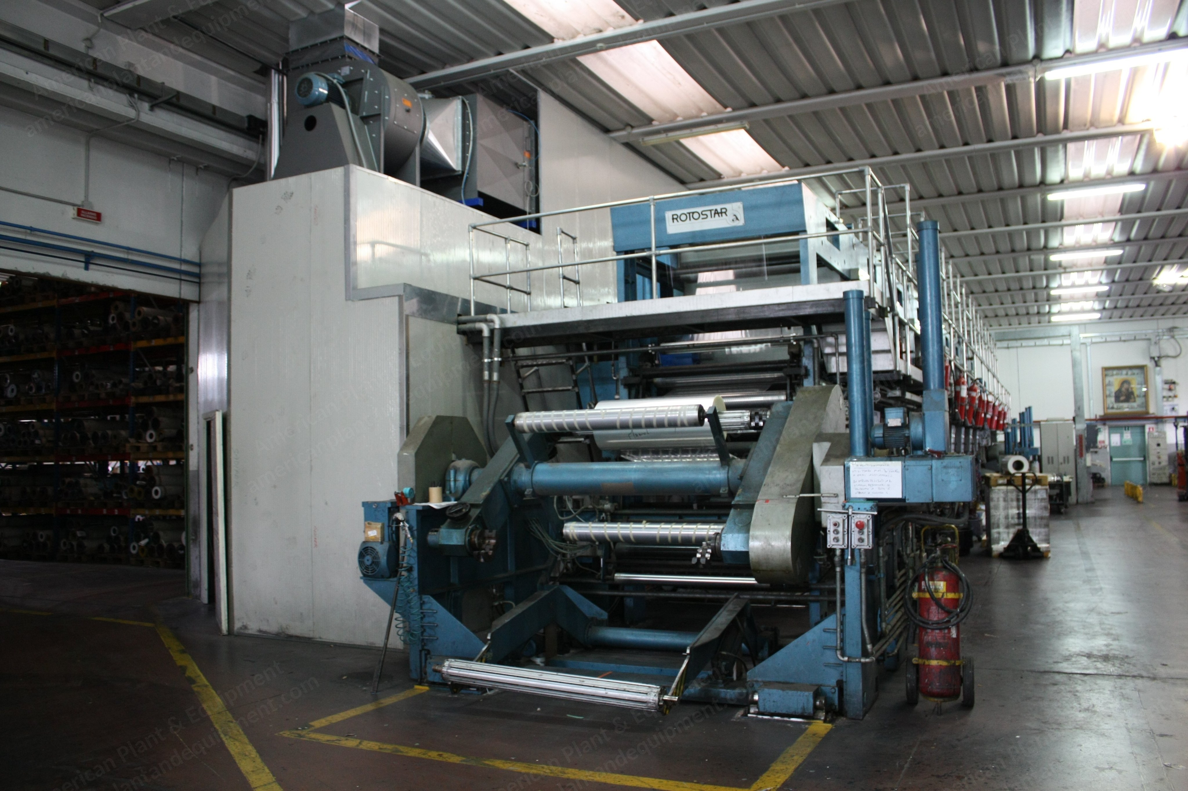 Andreotti, Model 36, 1987, 1400mm Web Width, 8 Colors, Rotogravure Printing Machine
