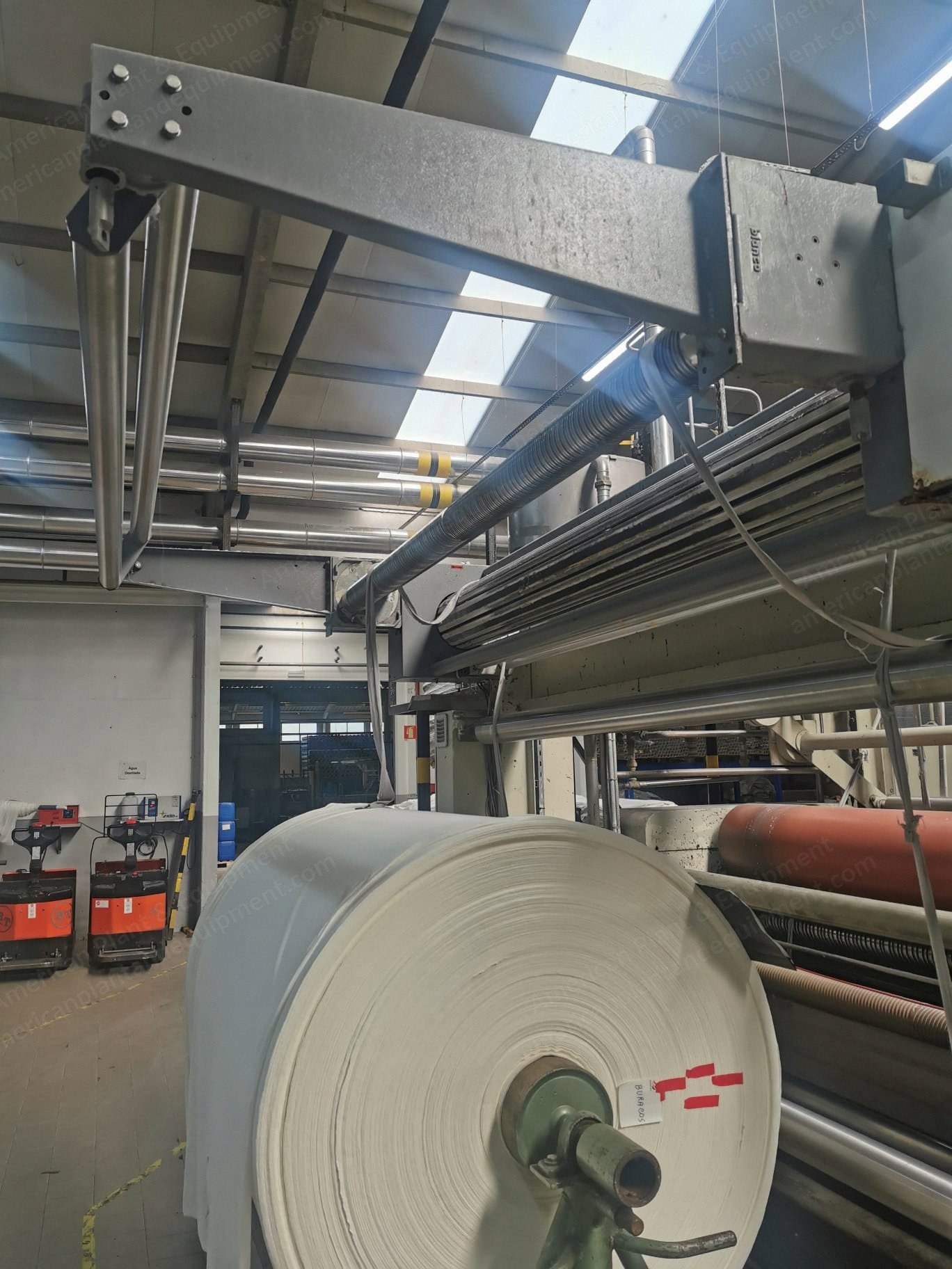 Bruckner Stenter, 2400mm Working Width, 5 Zones, Vertical Chain, Thermal Oil, 1991