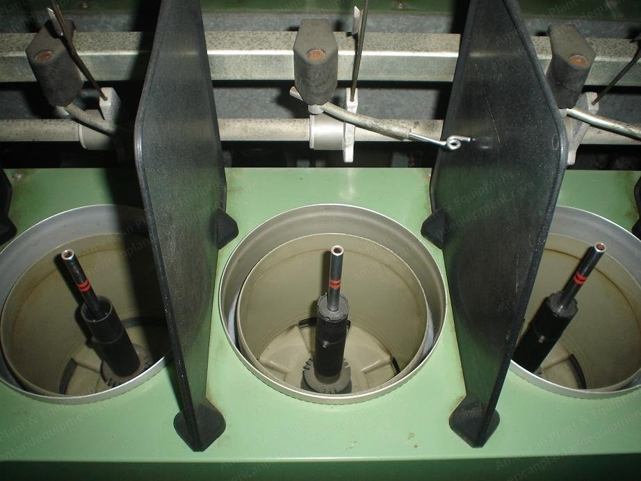 Saurer Alma Twisting Machines, 1993, 192 Spindles, 6" Can Diameter, Cotton Yarn
