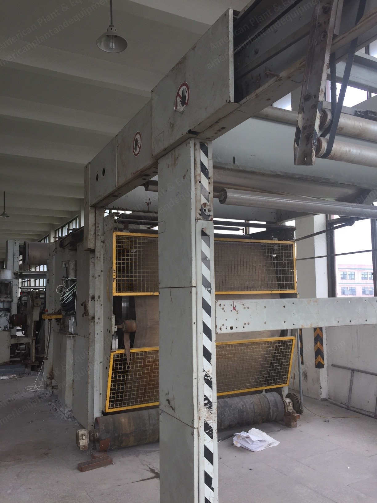 Monforts Sanforizing Machine, 2005, Working Width 1800mm, Rubber Blanket 65mm
