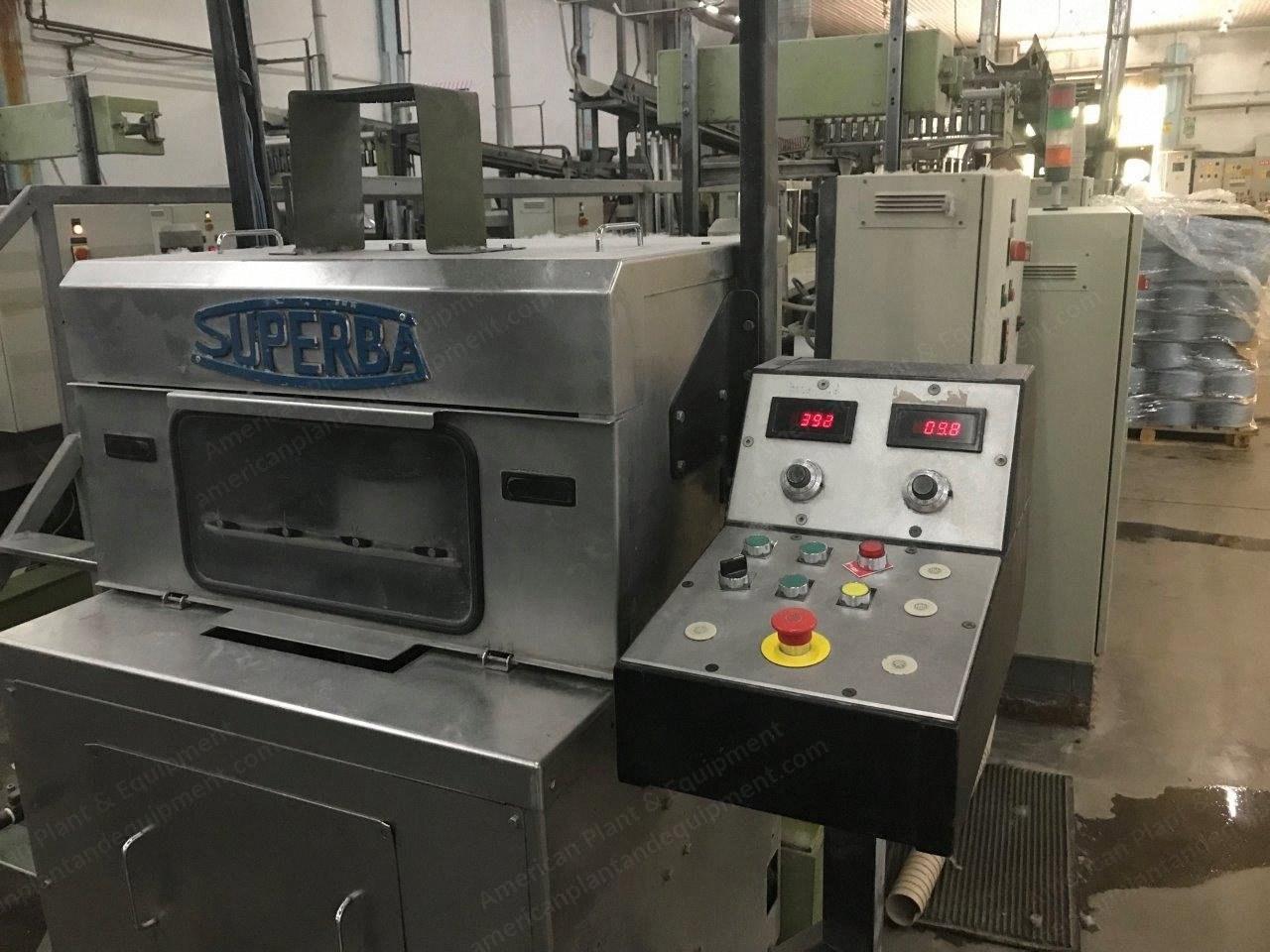 Superba, LV, 2002, Acrylic Carpet Yarn Heat Setting Machine, 48 Heads, 3 Tunnels