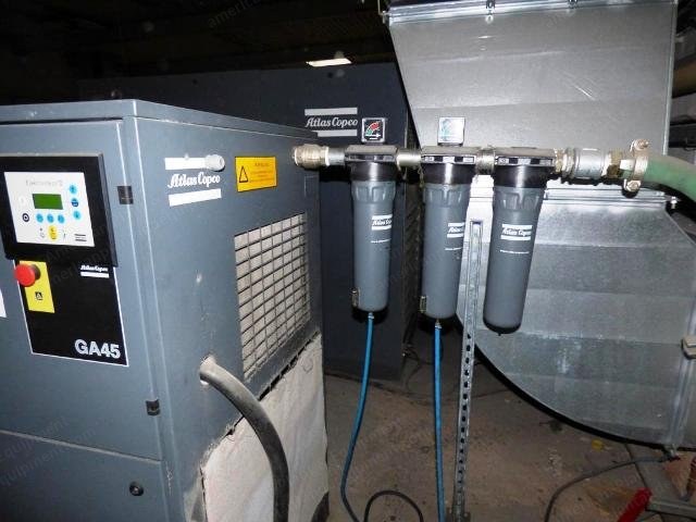 Picanol, Omni Plus, 2001-2005, Air Jet Looms and Atlas Copco GA 55/45 Screw Air Compressors