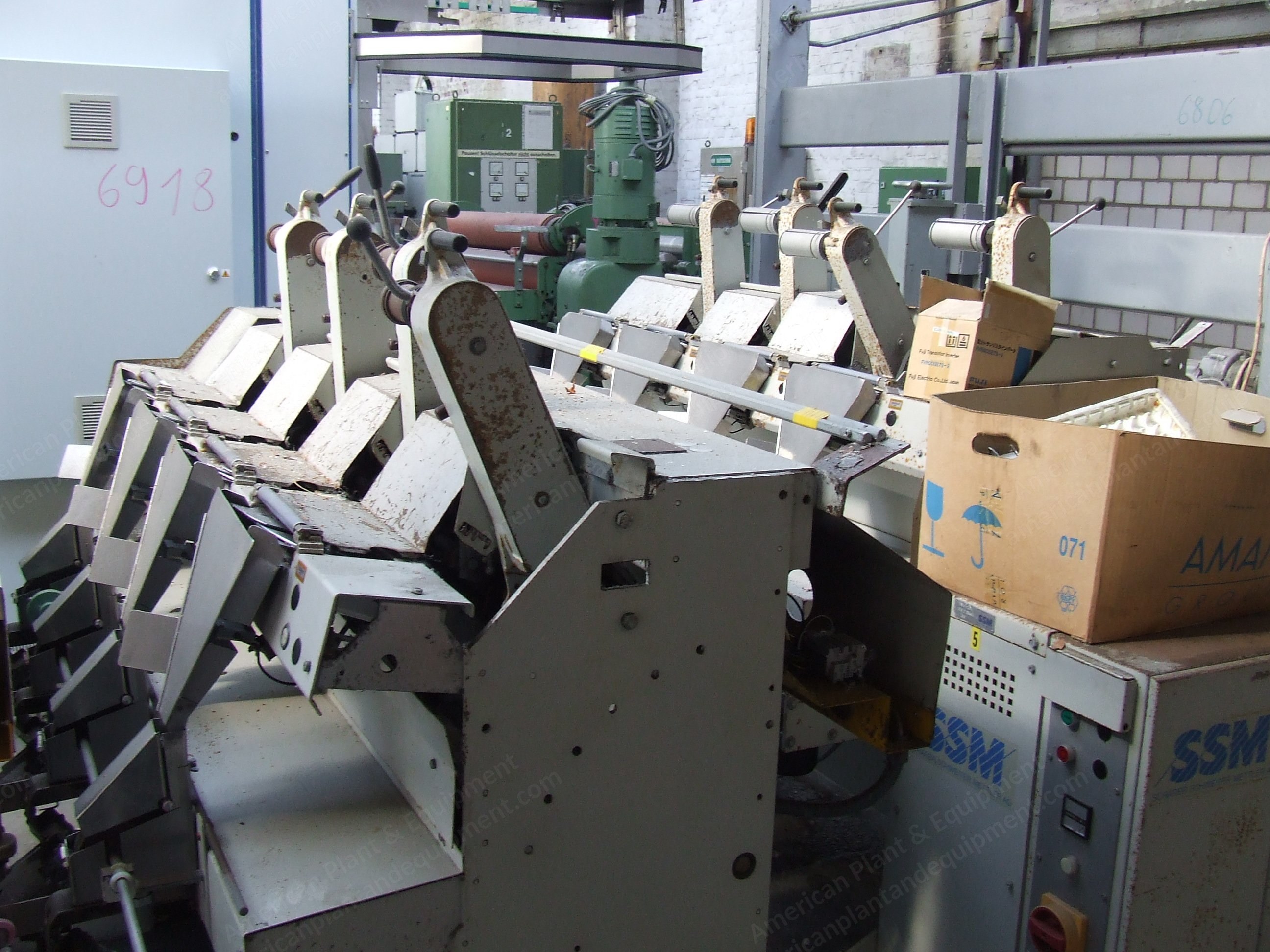 SSM, PSM-41-LC, 1994, Precision Winder, 12 Spindles, 6" Cylindrical, Avivage Device