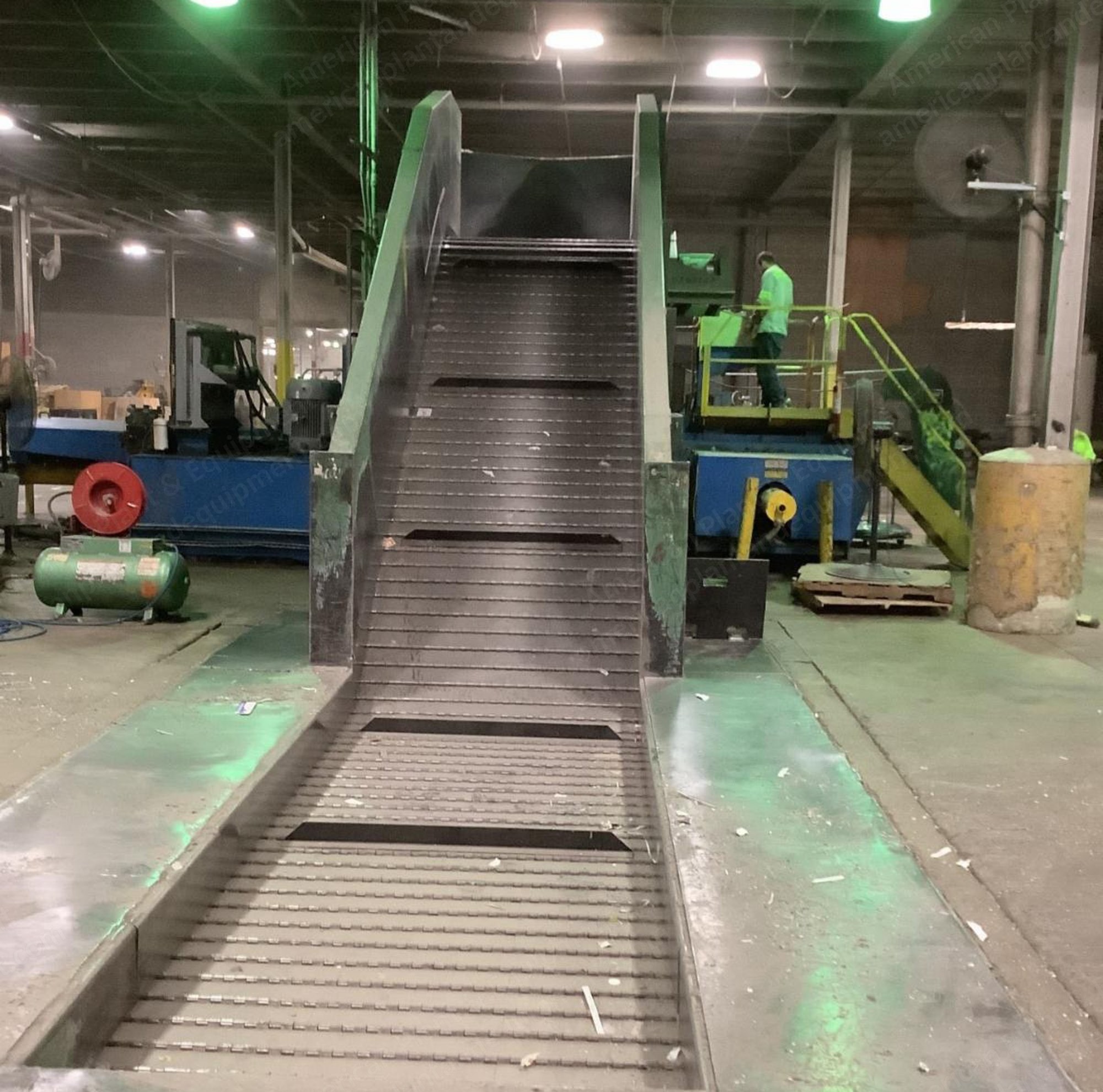 Excel, 2R10, Two Ram Baler, 72 Inch Infeed Conveyor, Dual 50 HP Motors, 10 Inch Cylinder