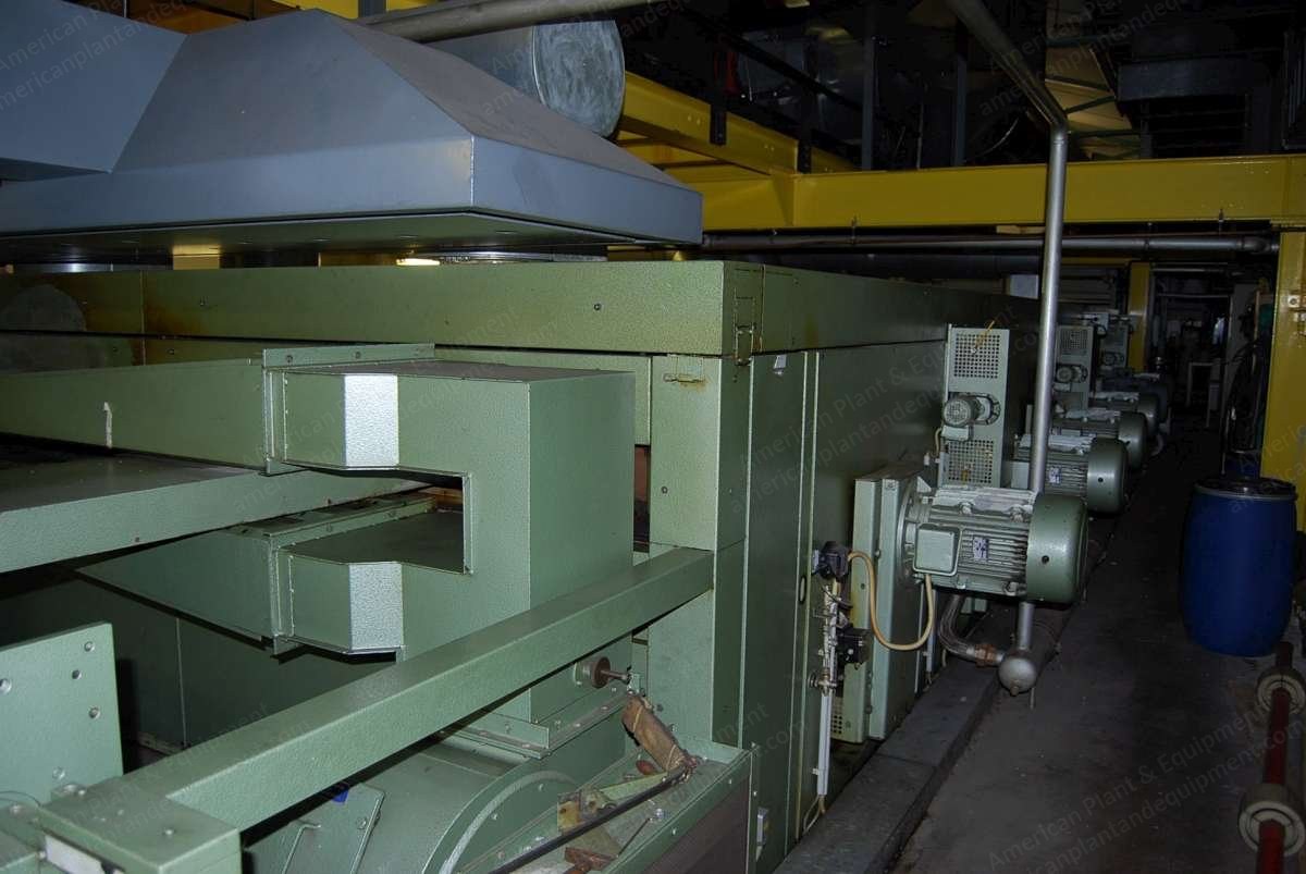 Monforts, Mod. 8 G/K, 1990, 2200mm Working Width, 3 Chambers, Gas Heated