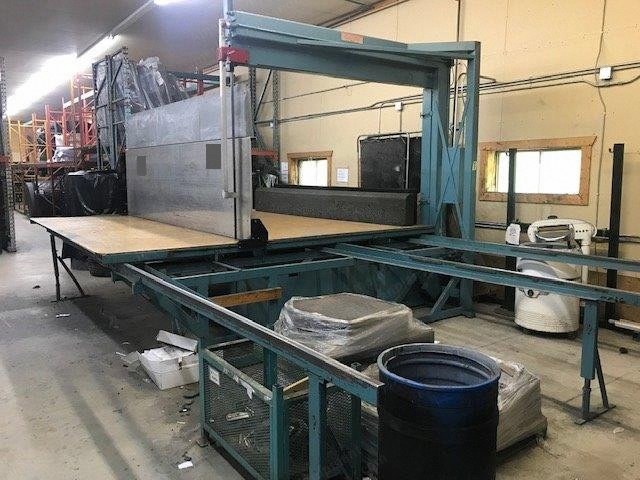 Edge Sweets, H-4, Vertical Foam Saw, 60" Cut Height, 90" Inside Cut, 48" Outside Cut