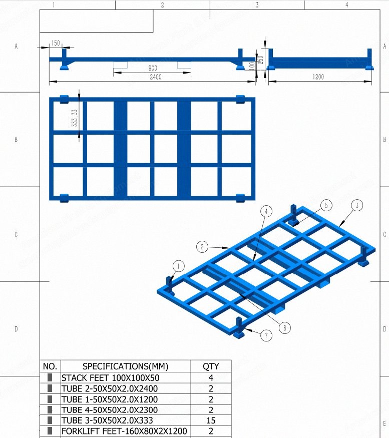 NovaStar, MH171, Mattress Racks, For 200 to 500mm Tall Mattresses, 1500 to 2000mm Stack Height