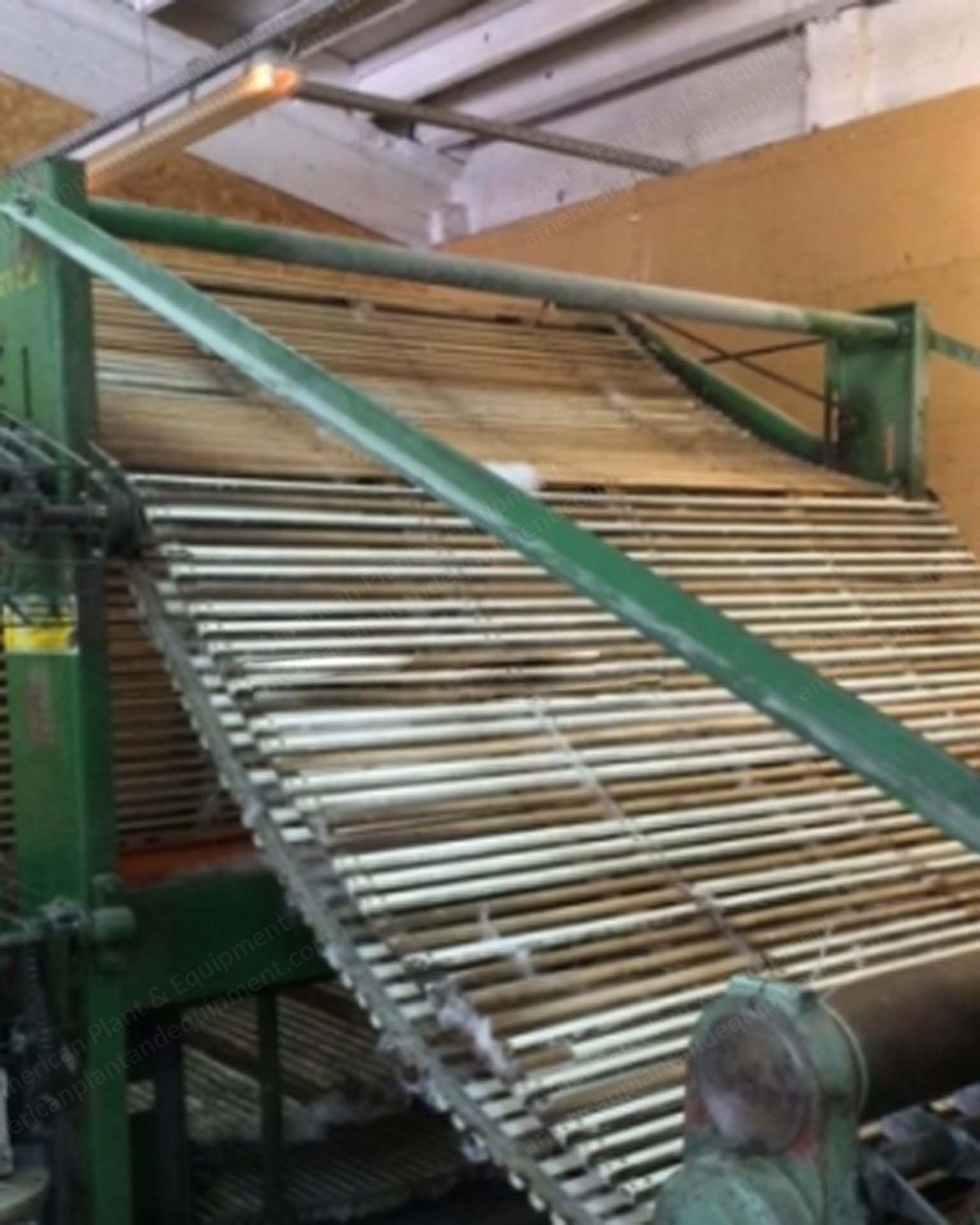 Befama Fiber Line, 1986, for Nonwovens, with Sander, Carding Machine, Stove, Cutting and Rolling