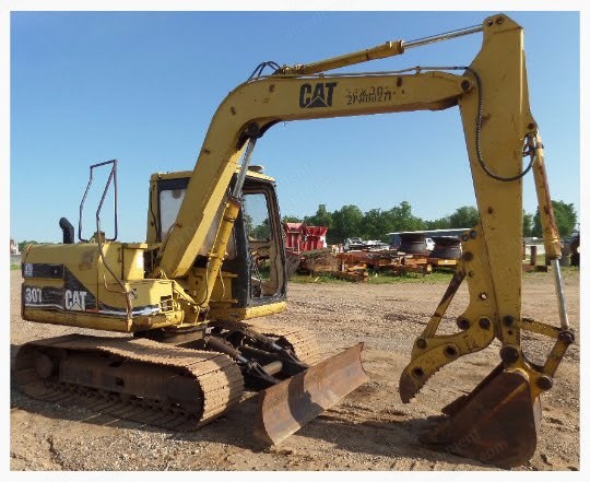 Caterpillar, 307, 1995, Mitsubishi Engine, Manual Thumb, 12489 Hours