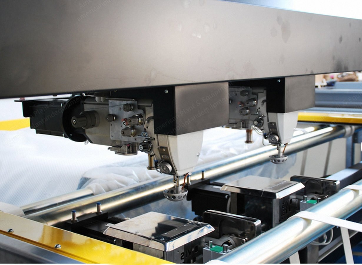 VT-5002, CAD/CNC Double Head Quilting Machine, Sewing Area 2250x3000mm, 3000 RPM