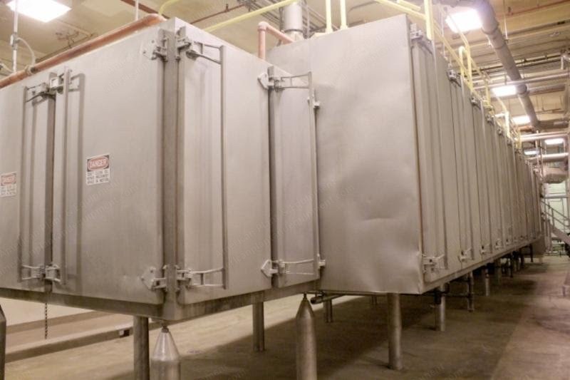 Proctor & Schwartz, Double Pass Apron Dryer, 80 in. x 54 ft., 3-Zone Steam Heated, Stainless Steel