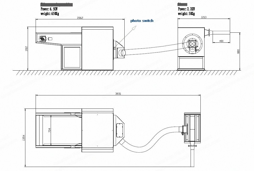 NovaStar, PC132, Pillow Filling Machine, New, 560mm Working Width, 90kg/h Capacity, 1 Blowing Nozzle